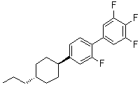 structure of CAS# 173837-35-9, 2,3',4',5'-Tetrafluoro-4-(trans-4-propylcyclohexyl)-1,1'-biphenyl