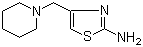 4-(1-Piperidinylmethyl)-2-thiazolamine molecular structure (CAS 17386-10-6)