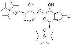 CAS # 174173-98-9, 2,6-Anhydro-4-O-[3,4-O-carbonyl-6-O-[tris(1-methylethyl)silyl]-alpha-D-galactopyranosyl]-2-deoxy-6-O-[tris(1-methylethyl)silyl]-D-arabino-hex-5-enitol