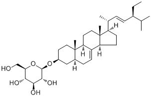 alpha-Spinasterol glucoside molecular structure (CAS 1745-36-4)