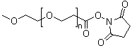 CAS # 174569-25-6 (756525-94-7), alpha-[3-[(2,5-Dioxo-1-pyrrolidinyl)oxy]-3-oxopropyl]-omega-methoxypoly(oxy-1,2-ethanediyl)