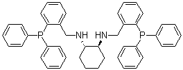 (S,S)-1,2-Bis[[[2-(diphenylphosphino)phenyl]methyl]amino]cyclohexane molecular structure (CAS 174677-83-9)