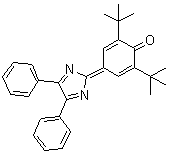 2,6-二叔丁基-4-(4,5-二苯基-2H-咪唑-2-亚基)-2,5-环己二烯-1-酮分子结构 (CAS 1749-80-0)