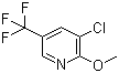 3-氯-2-甲氧基-5-(三氟甲基)吡啶分子结构 (CAS 175136-17-1)