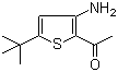 structure of CAS# 175137-06-1, 2-乙酰基-3-氨基-5-叔丁基噻吩