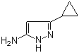structure of CAS# 175137-46-9, 3-环丙基-1H-吡唑-5-胺