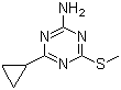 4-Cyclopropyl-6-(methylthio)-1,3,5-triazin-2-amine molecular structure (CAS 175204-57-6)