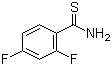 2,4-二氟苯基-1-硫代甲酰胺分子结构 (CAS 175276-92-3)