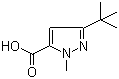 3-叔丁基-1-甲基-1H-吡唑-5-甲酸分子结构 (CAS 175277-11-9)