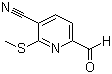 structure of CAS# 175277-27-7, 3-Cyano-2-(methylthio)pyridine-6-carboxaldehyde