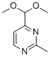 structure of CAS# 175277-33-5, 4-(Dimethoxymethyl)-2-methylpyrimidine