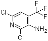 structure of CAS# 175277-67-5, 2,6-二氯-4-(三氟甲基)-3-吡啶胺