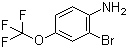 2-溴-4-三氟甲氧基苯胺分子结构 (CAS 175278-17-8)