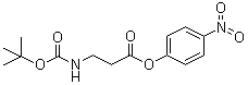 structure of CAS# 17547-09-0, N-tert-Butoxycarbonyl-beta-alanine 4-nitrophenyl ester