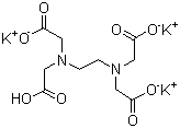 structure of CAS# 17572-97-3, Tripotassium hydrogen ethylenediaminetetraacetate