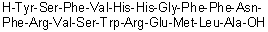 CAS # 175799-54-9, Peptide 8 (synthetic combinatorial library-derived cyclin-dependent kinase 2-binding), L-Tyrosyl-L-seryl-L-phenylalanyl-L-valyl-L-histidyl-L-histidylglycyl-L-phenylalanyl-L-phenylalanyl-L-asparaginyl-L-phenylalanyl-L-arginyl-L-valyl-L-seryl-L-tryptophyl-L-arginyl-L-alpha-glutamyl-L-methionyl-L-leucyl-L-alanine