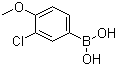 structure of CAS# 175883-60-0, 3-Chloro-4-methoxyphenylboronic acid