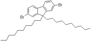 structure of CAS# 175922-78-8, 2,7-Dibromo-9,9-didecyl-9H-fluorene