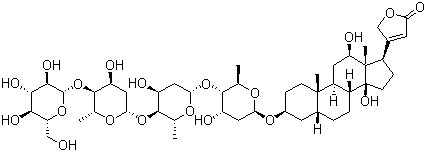 structure of CAS# 17598-65-1, 去乙酰西地兰