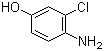 structure of CAS# 17609-80-2, 4-Amino-3-chlorophenol