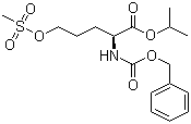 structure of CAS# 176237-45-9, 5-[(甲磺酰基)氧基]-N-[(苯基甲氧基)羰基]-L-正缬氨酸异丙酯