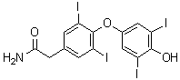 CAS # 176258-88-1, 4-(4-Hydroxy-3,5-diiodophenoxy)-3,5-diiodobenzeneacetamide