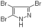 3,4,5-三溴吡唑分子结构 (CAS 17635-44-8)