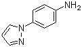 structure of CAS# 17635-45-9, 4-(1H-Pyrazol-1-yl)aniline