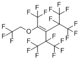 CAS # 176374-86-0, 4-(Trifluoromethyl)-2-(2,2,2-trifluoroethoxy)-3-(heptafluoroisopropyl)-1,1,1,4,5,5,5-heptafluoro-2-pentene, 1,1,1,4,5,5,5-heptafluoro-3-(1,1,1,2,3,3,3-heptafluoropropan-2-yl)-2-(2,2,2-trifluoroethoxy)-4-(trifluoromethyl)pent-2-ene