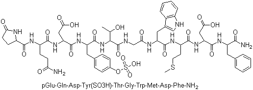 structure of CAS# 17650-98-5, Caerulein