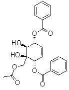 CAS # 176598-10-0, (1S,2S,3S,4R)-2-[(Acetyloxy)methyl]-5-cyclohexene-1,2,3,4-tetrol 1,4-dibenzoate, (+)-Uvarigranol E