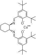 structure of CAS# 176763-62-5, (R,R)-(-)-N,N'-Bis(3,5-di-tert-butylsalicylidene)-1,2-cyclohexanediaminocobalt(II)