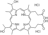 structure of CAS# 17696-69-4, Hematoporphyrin dihydrochloride