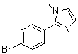 structure of CAS# 176961-54-9, 2-(4-Bromophenyl)-1-methyl-1H-imidazole
