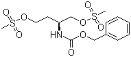 CAS # 176970-05-1, (S)-2-Benzyloxycarbonylamino-1,4-bis(methanesulfonyloxy)butane, [(1S)-3-[(Methylsulfonyl)oxy]-1-[[(methylsulfonyl)oxy]methyl]propyl]carbamic acid phenylmethyl ester