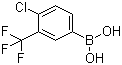 structure of CAS# 176976-42-4, 4-Chloro-3-(trifluoromethyl)phenylboronic acid