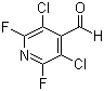structure of CAS# 17723-32-9, 3,5-Dichloro-2,6-difluoropyridine-4-carboxaldehyde