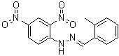 structure of CAS# 1773-44-0, 邻甲苯甲醛(2,4-二硝基苯基)腙