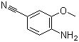 structure of CAS# 177476-76-5, 3-Methoxy-4-aminobenzonitrile