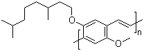 structure of CAS# 177716-59-5, 聚[[2-[(3,7-二甲基辛基)氧基]-5-甲氧基-1,4-苯]-1,2-乙烯二基]