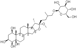 CAS 登录号：177910-43-9, 弯蕊苷 B