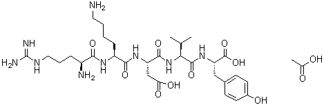 CAS 登录号：177966-81-3, N-[N-[N-(N2-L-精氨酰-L-赖氨酰)-L-alpha-天冬氨酰]-L-缬氨酰]-L-酪氨酸乙酸盐
