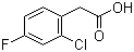 2-Chloro-4-fluorophenylacetic acid molecular structure (CAS 177985-32-9)