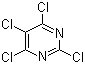 structure of CAS# 1780-40-1, 2,4,5,6-Tetrachloropyrimidine