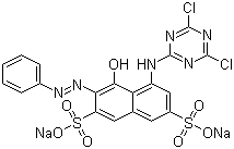 structure of CAS# 17804-49-8, Reactive Red 2