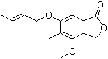 CAS 登录号：17811-32-4, 3-Deoxyzinnolide, 6-[(3',3'-二甲基烯丙基)氧基]-4-甲氧基-5-甲基苯酞