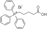 (4-Carboxybutyl)triphenylphosphonium bromide molecular structure (CAS 17814-85-6)