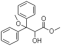 structure of CAS# 178306-47-3, 2-Hydroxy-3-methoxy-3,3-diphenylpropanoic acid methyl ester