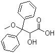 structure of CAS# 178306-51-9, 2-Hydroxy-3-methoxy-3,3-diphenylpropanoic acid