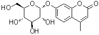 7-(alpha-D-吡喃葡萄糖基氧基)-4-甲基-2H-1-苯并吡喃-2-酮分子结构 (CAS 17833-43-1)
